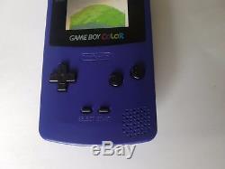 Nintendo Gameboy Couleur Ags-101 Raisin Nouvelle Lentille De Verre