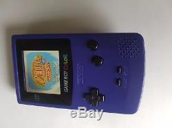 Nintendo Gameboy Couleur Ags-101 Raisin Nouvelle Lentille De Verre