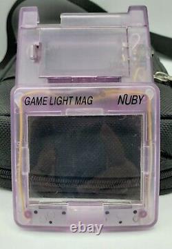 Nintendo Gameboy Couleur Atomic Purple Cgb-001 + 9 Jeux Et Lot D'accessoires