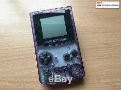 Nintendo Gameboy Couleur / Couleur Gbc Cgb-001 Atomic Purple Boxed And Complete