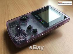 Nintendo Gameboy Couleur / Couleur Gbc Cgb-001 Atomic Purple Boxed And Complete