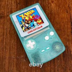 Nintendo Gameboy Couleur Couleur Jeu Garçon Bleu Clair Backlit Jeu Q5 Osd Ips