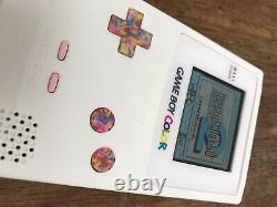 Nintendo Gameboy Couleur Couleur Jeu Garçon Handheld Blanc Rose Backlit Console Ips 2