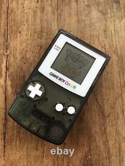 Nintendo Gameboy Couleur Couleur Jeu Garçon Handheld Gbc Console Blanc Noir