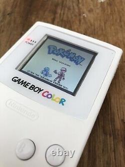 Nintendo Gameboy Couleur Couleur Jeu Garçon Handheld White Backlit Console De Jeu Ips