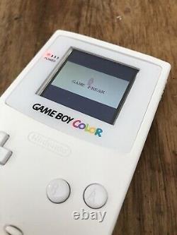 Nintendo Gameboy Couleur Couleur Jeu Garçon Handheld White Backlit Console De Jeu Ips