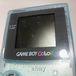 Nintendo Gameboy Couleur GB Console Aqua Blue Milky White Lawson Limitée Testée