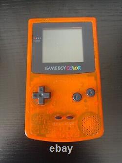 Nintendo Gameboy Couleur GBC JAPON Orange & Noir Daiei Hawks Couleur Testé