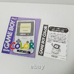 Nintendo Gameboy Couleur Gbc Blue Console Cgb-001 État Proche De La Menthe Testé