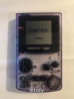 Nintendo Gameboy Couleur Gbc Clear Atomic Purple Console System Tested Working