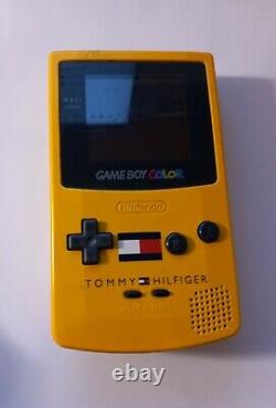 Nintendo Gameboy Couleur Jaune Tommy Hilfiger Edition Cgb-001 Testé