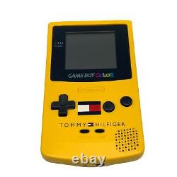 Nintendo Gameboy Couleur Jaune Tommy Hilfiger Edition Cgb-001 Tested Game Boy