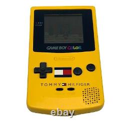 Nintendo Gameboy Couleur Jaune Tommy Hilfiger Edition Cgb-001 Tested Game Boy