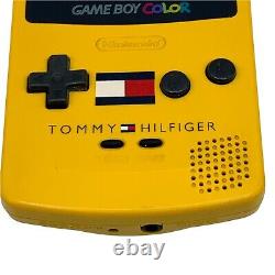 Nintendo Gameboy Couleur Jaune Tommy Hilfiger Edition Cgb-001 Tested Game Boy