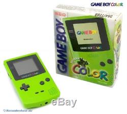 Nintendo Gameboy Couleur Konsole # Neongrün / Grün / Kiwi / Citron Vert (mit Ovp) Neuwertig