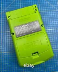 Nintendo Gameboy Couleur Lime Vert Avec Boutons Gris Q5 XL Ips Display