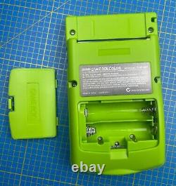 Nintendo Gameboy Couleur Lime Vert Avec Boutons Gris Q5 XL Ips Display