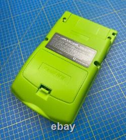 Nintendo Gameboy Couleur Lime Vert Avec Boutons Gris Q5 XL Ips Display