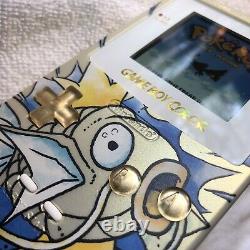 Nintendo Gameboy Couleur Lumière Ips Pokemon Shiny Gold Magikarp