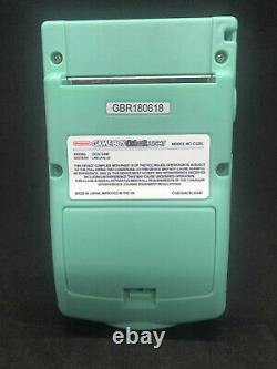 Nintendo Gameboy Couleur Pastel Vert Ips 15% Plus Grand Écran De Rétroéclairage Q5 Osd