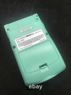 Nintendo Gameboy Couleur Pastel Vert Ips 15% Plus Grand Écran De Rétroéclairage Q5 Osd