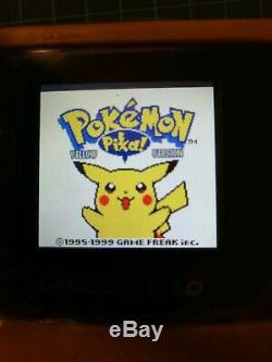 Nintendo Gameboy Couleur Pikachu Pokemon Rétroéclairés Les Ags Écran 101 Fournis Par R & R