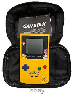 Nintendo Gameboy Couleur Pokémon Édition Spéciale Handheld Jeux Console
