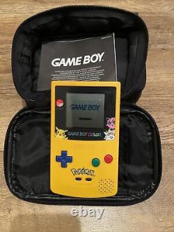 Nintendo Gameboy Couleur Pokémon Édition Spéciale Handheld Jeux Console