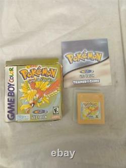 Nintendo Gameboy Couleur Pokemon Gold Version Jeu Boxé Avec Manuel