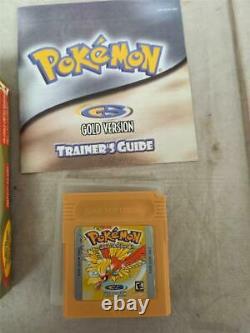 Nintendo Gameboy Couleur Pokemon Gold Version Jeu Boxé Avec Manuel