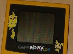 Nintendo Gameboy Couleur Pokemon Pikachu Éd. Limitée et étui Pokemon même jour post 2