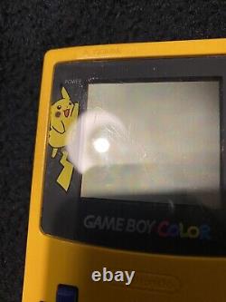 Nintendo Gameboy Couleur Pokemon Pikachu Special Edition Console Véritable