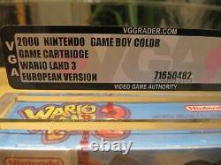 Nintendo Gameboy Couleur, Wario Land 3 Red Strip Vga 85+ Nm+ Gold Neu Ovp