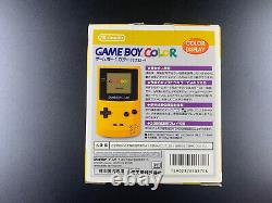 Nintendo Gameboy Game Boy Color Console Yellow Region Gratuit Gbc Avecbox Manuel Fc