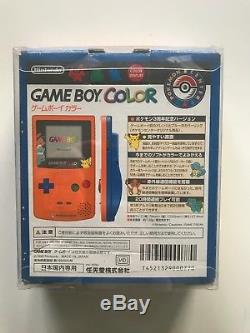 Nintendo Gameboy Game Boy Color Limitée Boîte Spéciale Pokemon Edition Orange Bleu