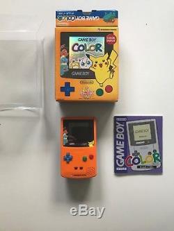 Nintendo Gameboy Game Boy Color Limitée Boîte Spéciale Pokemon Edition Orange Bleu