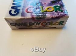 Nintendo Gameboy Game Boy Couleur Transparent Limited Console Rare Boxed Sealed