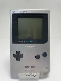 Nintendo Gameboy Light Console Couleur Argent Mgb-101 Gbl Testé Good+ De Japon