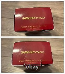 Nintendo Gameboy Micro 20th Anniversary Edition Famicom Color Used Testé En Boîte