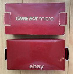 Nintendo Gameboy Micro 20th Anniversary Edition Famicom Couleur Boxed Utilisé Japon