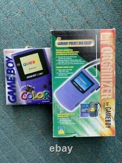 Nintendo Gameboy couleur violette + étui de transport