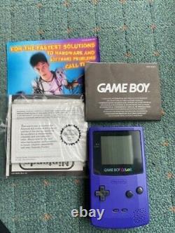 Nintendo Gameboy couleur violette + étui de transport