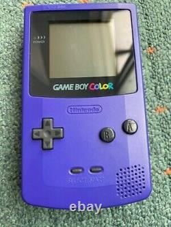 Nintendo Gameboy couleur violette + étui de transport