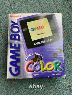 Nintendo Gameboy couleur violette + étui de transport