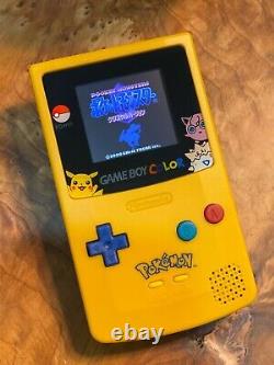 Nintendo Jeu Boy Couleur Gbc Système Rétroéclairage Rétro-éclairé Tft Pokemon