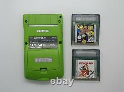 Nintendo Jeu Garçon Couleur Lime Kiwigreen Fully Working Gbc Avec 2 Jeux