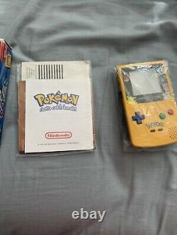 Nintendo Jeu Garçon Couleur Pokemon Edition Système Portatif Complet Dans La Boîte Jaune