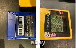 Nintendo Jeu Garçon Couleur Pokemon Pikachu Console À Main Jaune Complete Dans La Boîte