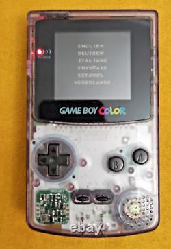 Nintendo Jeu Garçon Couleur Violet Transparent Gbc Cgb-001 Pal Console System