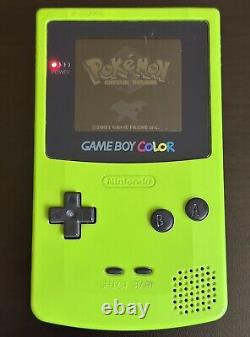 Nintendo Kiwi Game Boy Color Pokemon Crystal Édition Limitée Bundle - Nouvelle Batterie